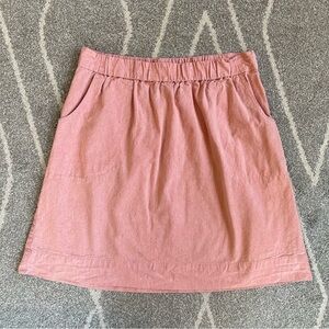 Merona Red Chambray Cotton A-line Skirt